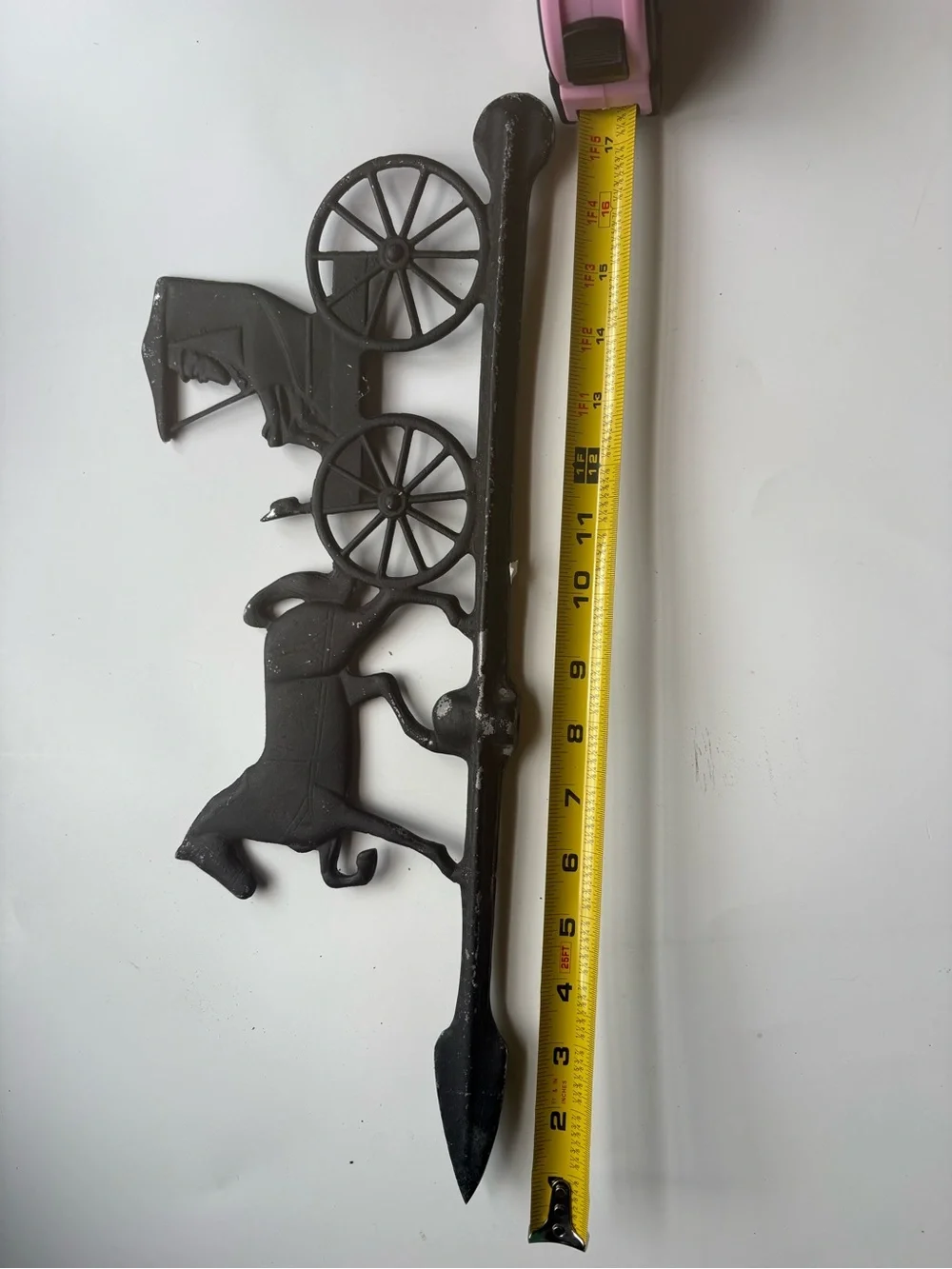 Cast Iron Wagon Wall Hook - Black